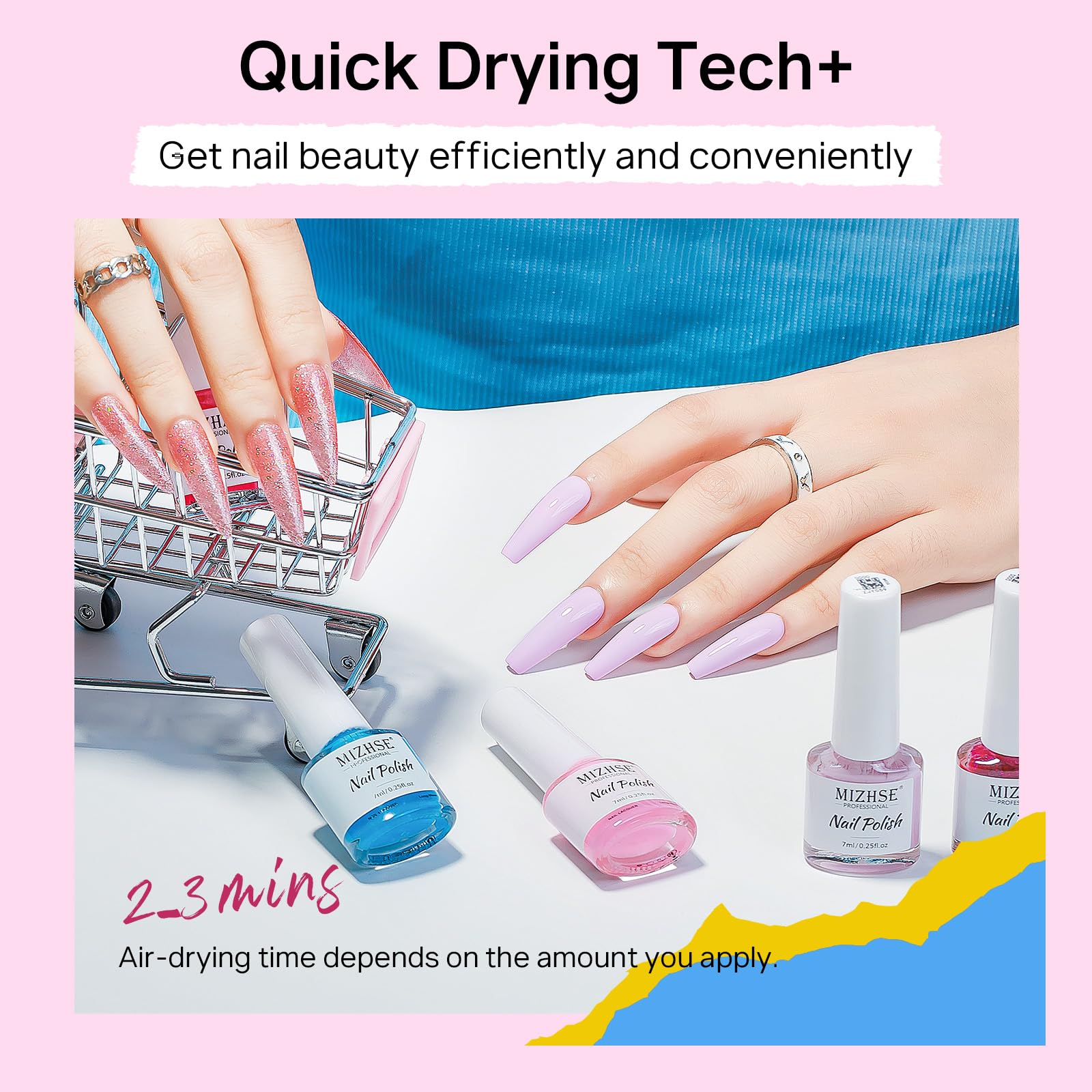 Base and top coat tips for longer wear with MIZHSE polish.