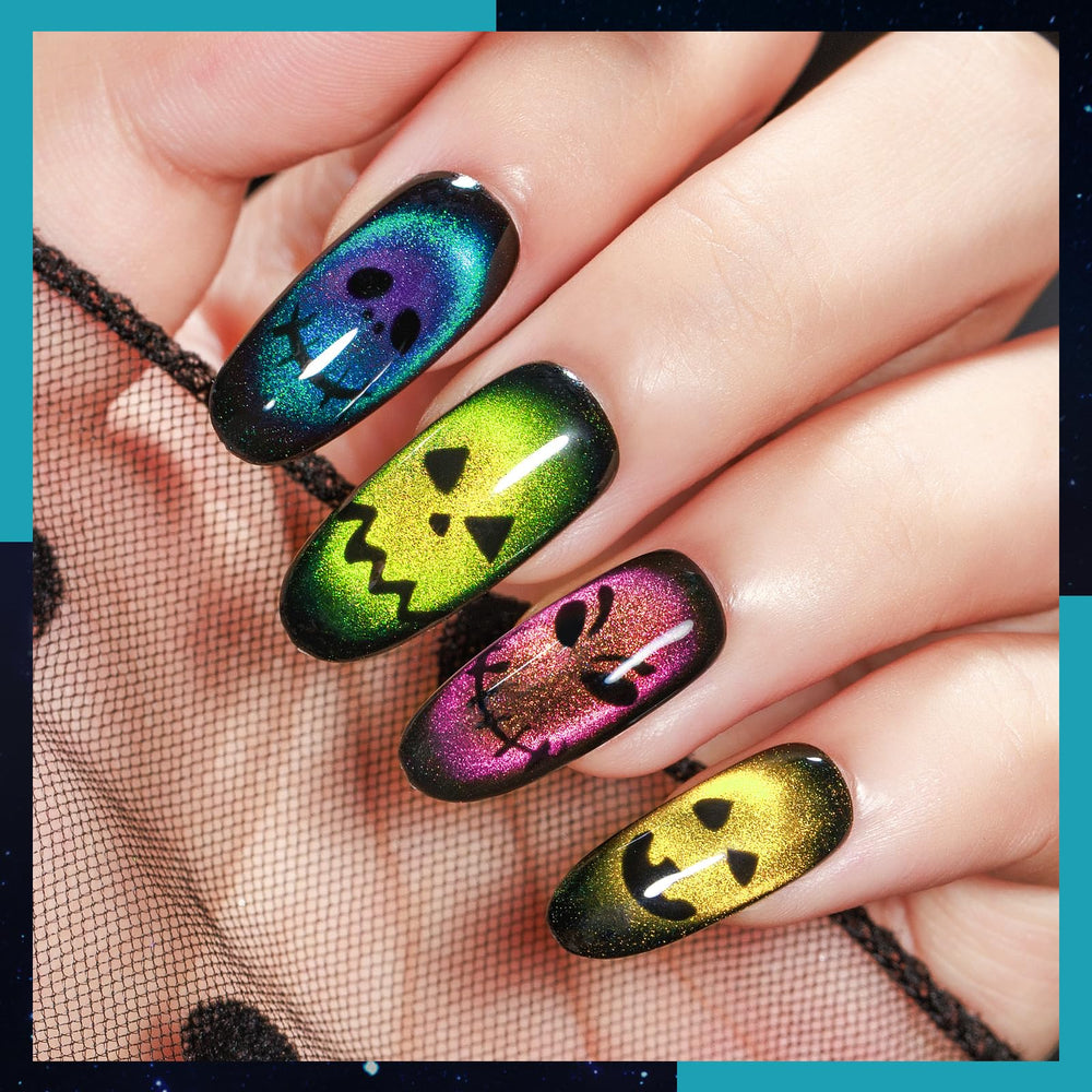 MIZHSE efecto galaxia en uñas para brillo holográfico
