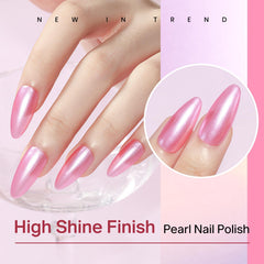 MIZHSE Esmalte uñas acabado brillante y duradero