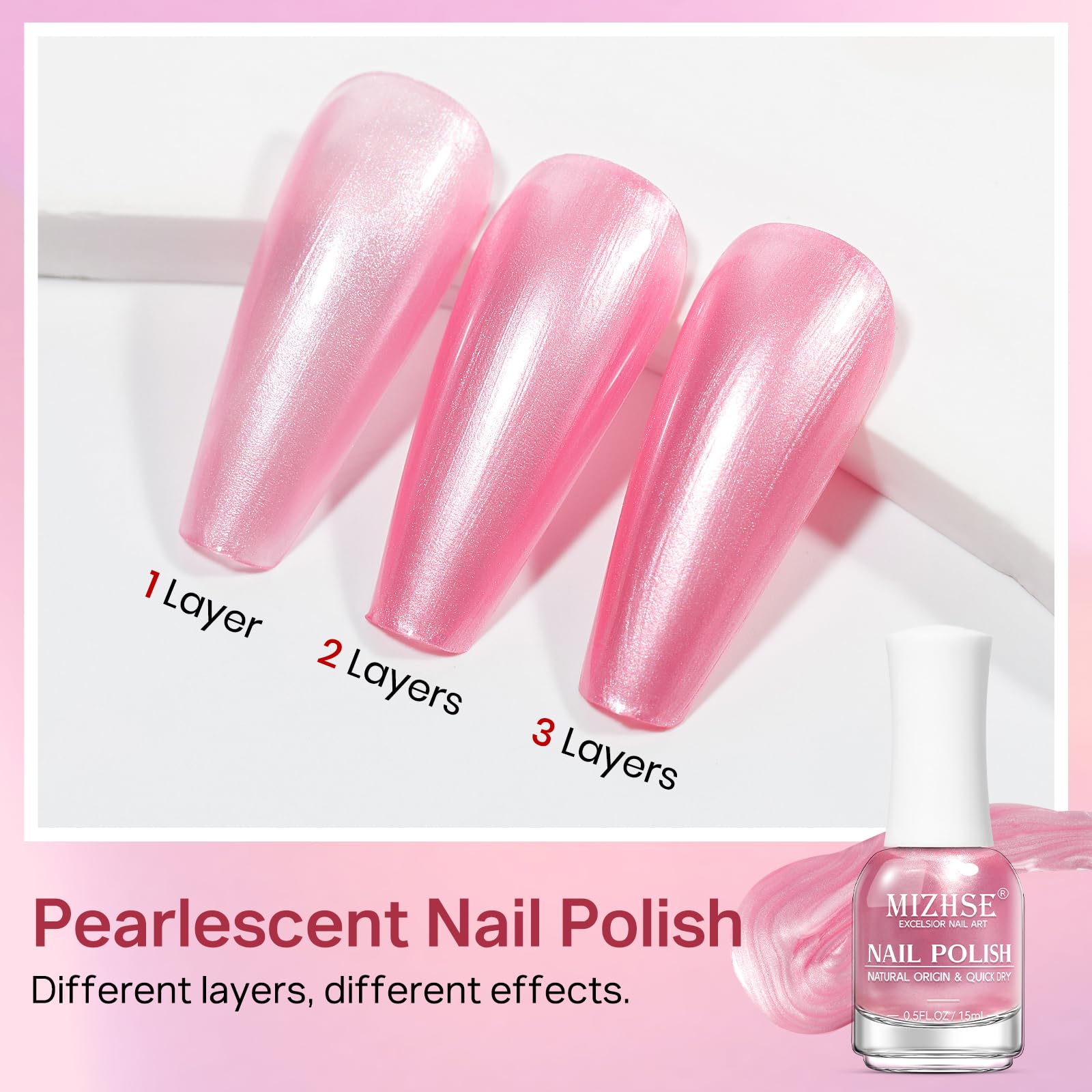 MIZHSE Esmalte uñas aplicación fácil para principiantes