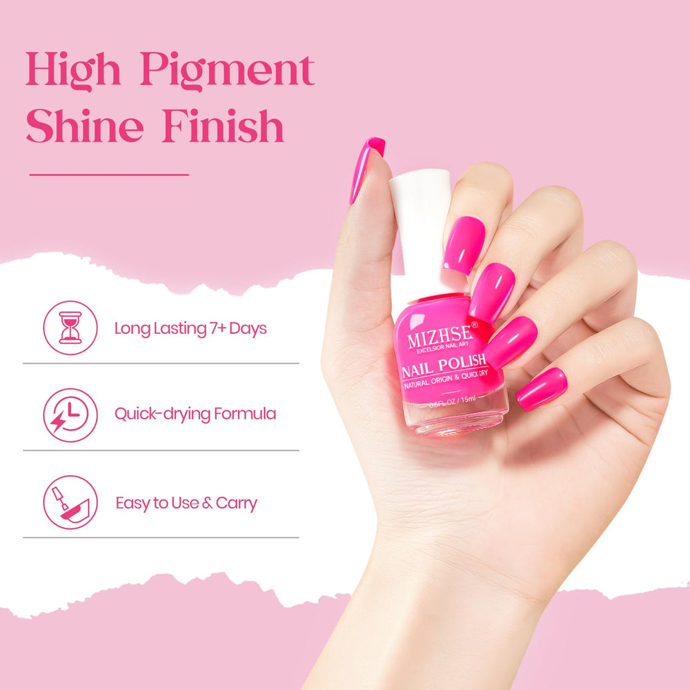 MIZHSE fast-drying polish in two to three layers during application