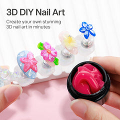 MIZHSE gel 3D, uso de doble punta para esculpir con precisión.