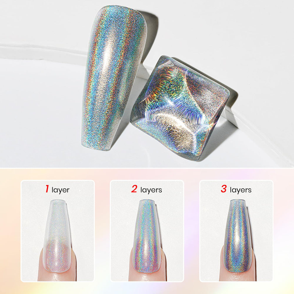 Applied on nails, it delivers a high-gloss, reflective finish by MIZHSE.