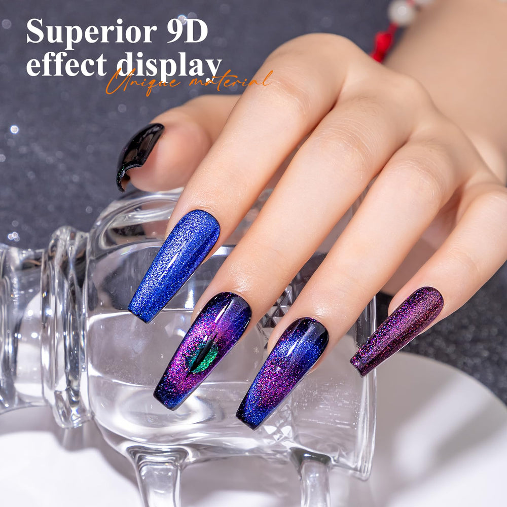 MIZHSE 9D Cat Eye usa lámpara LED para curado rápido