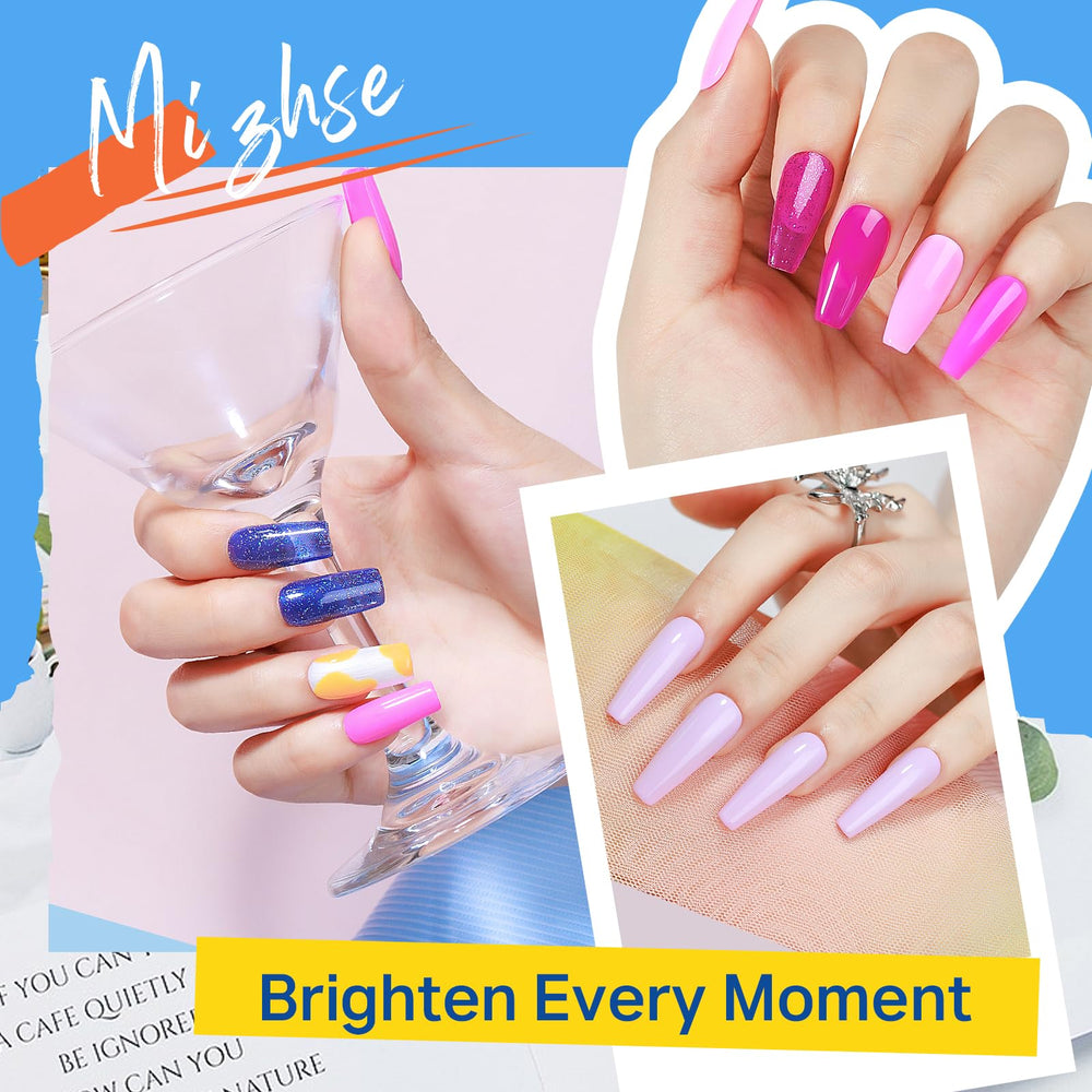 Swatch of MIZHSE oil-based nail polish showing durable color and shine.