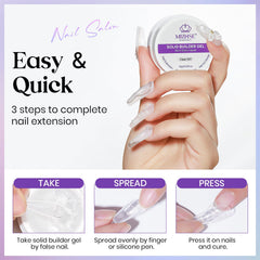 MIZHSE 36 nail forms kit enables easy extensions at home.