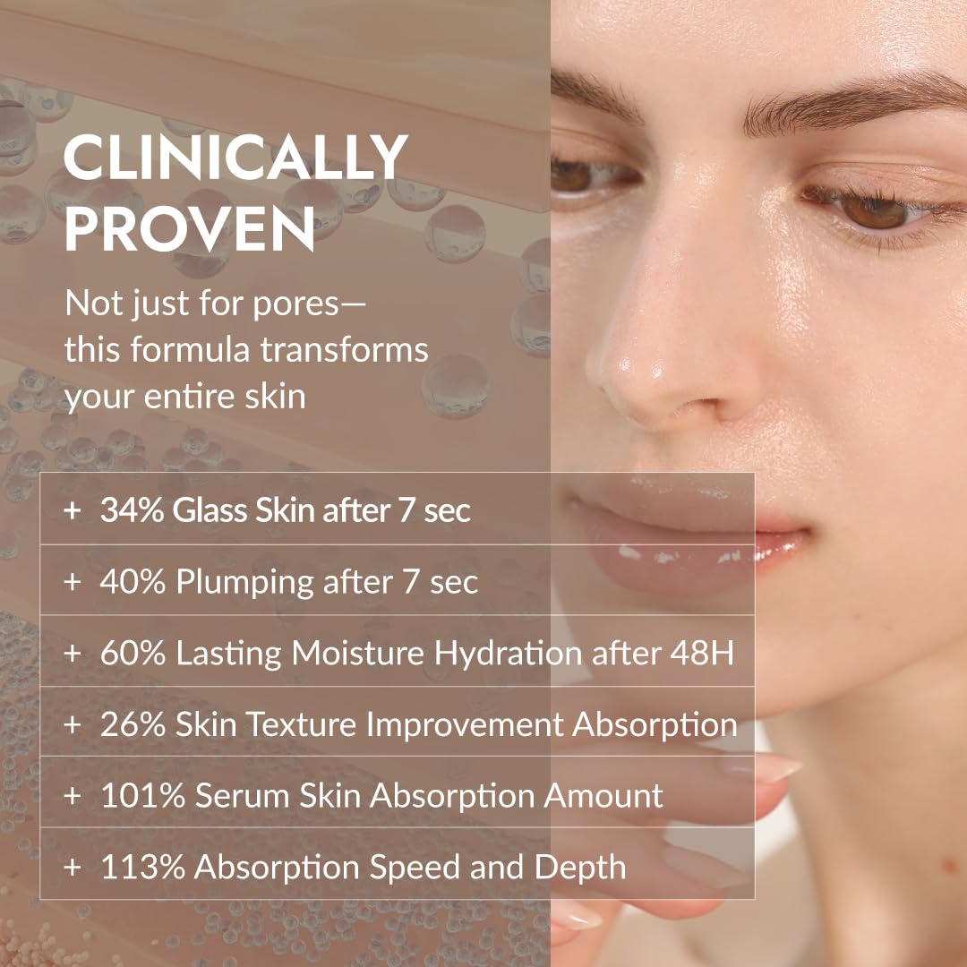 MIZON 7 Vegan Peptide Booster Serum face glow after use with refined texture