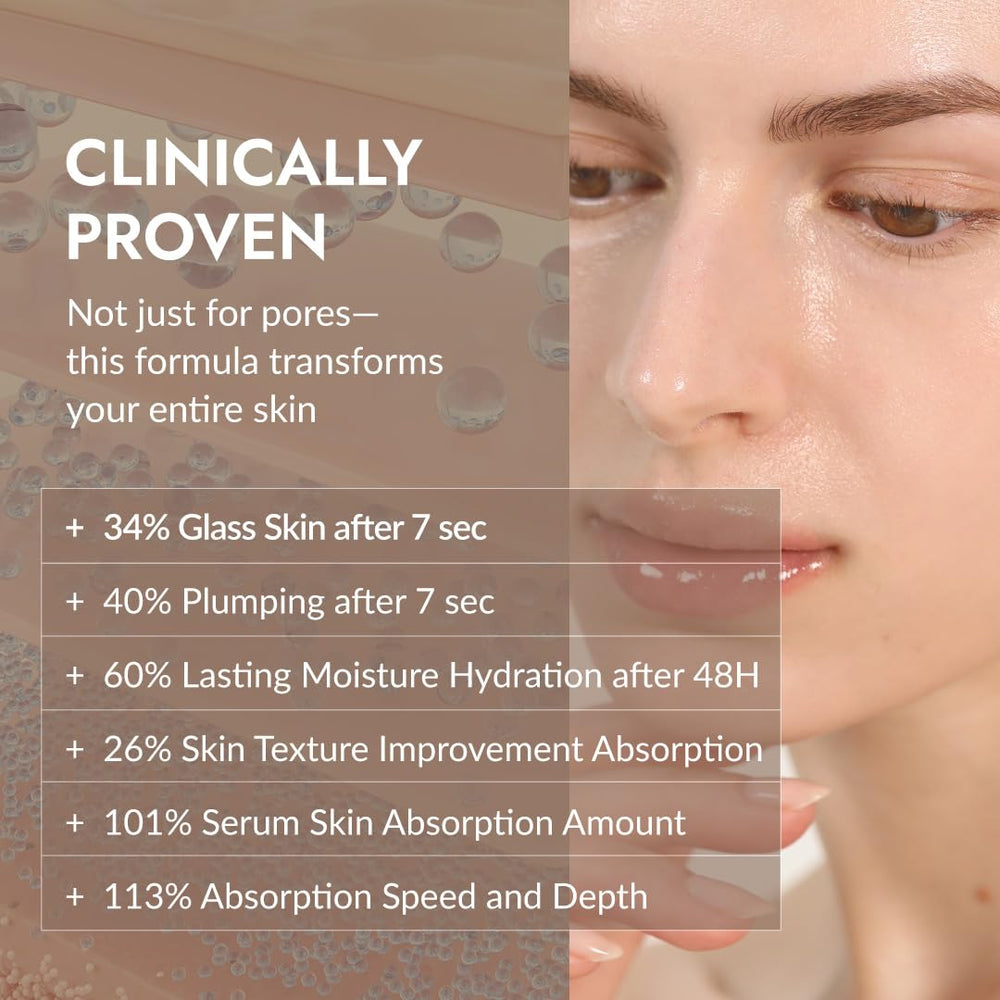 MIZON 7 Vegan Peptide Booster Serum face glow after use with refined texture
