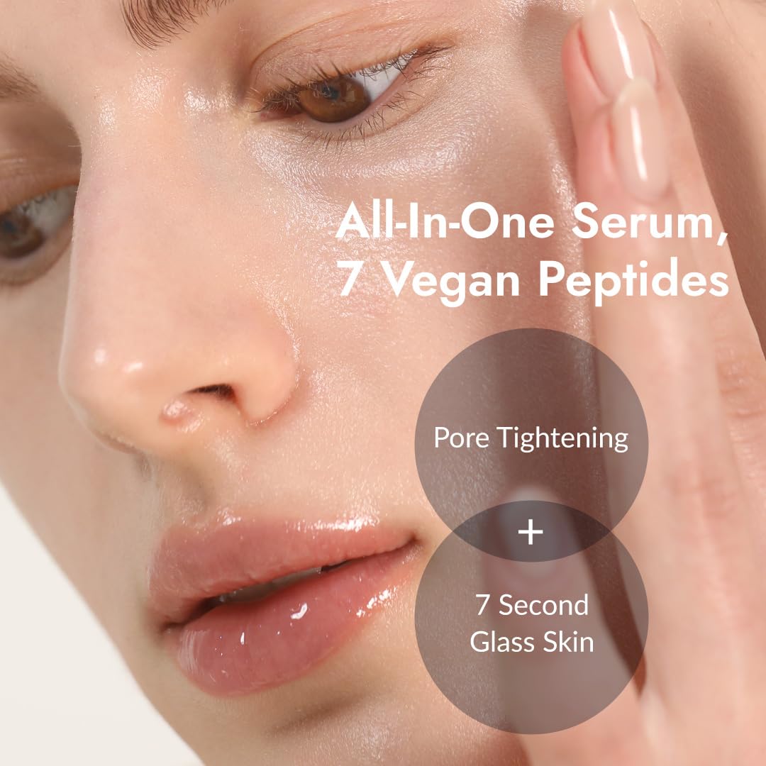 MIZON 7 Vegan Peptide Booster Serum label emphasizes vegan ingredients for clean daily care
