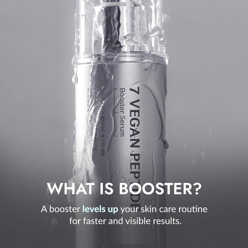 MIZON 7 Vegan Peptide Booster Serum pump enables easy, fast absorption during morning routine