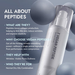 MIZON 7 Vegan Peptide Booster Serum texture closeup shows a smooth, light gel ideal for layering