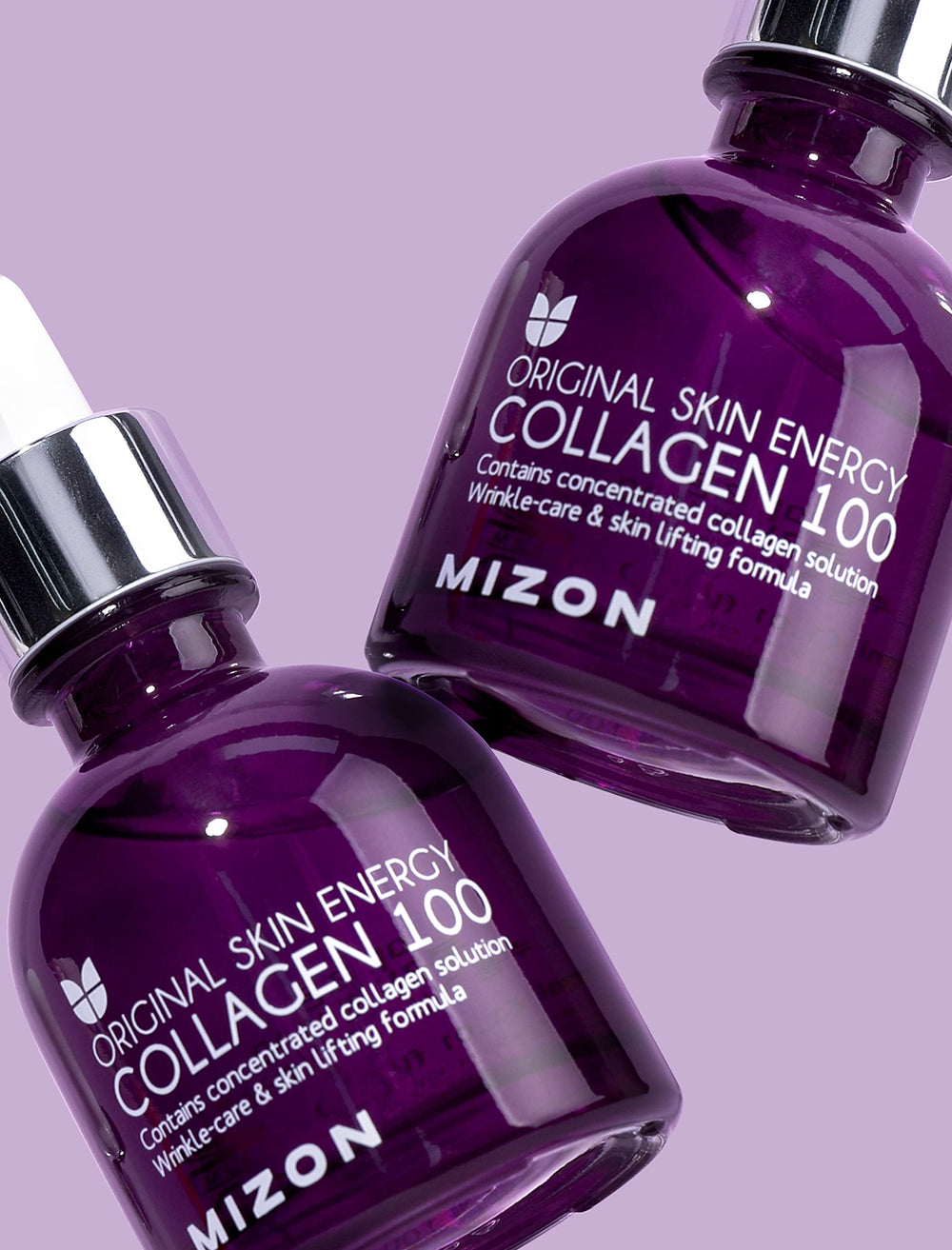 MIZON Colágeno 100 ampolla, contiene Centella Asiática para calma de la piel.