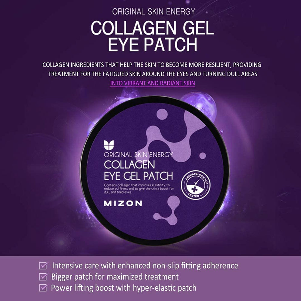 MIZON eye patch being applied shows quick comfortable adherence.