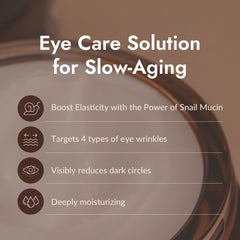 Ingrediente Adenosina en la crema de ojos MIZON Snail Line.