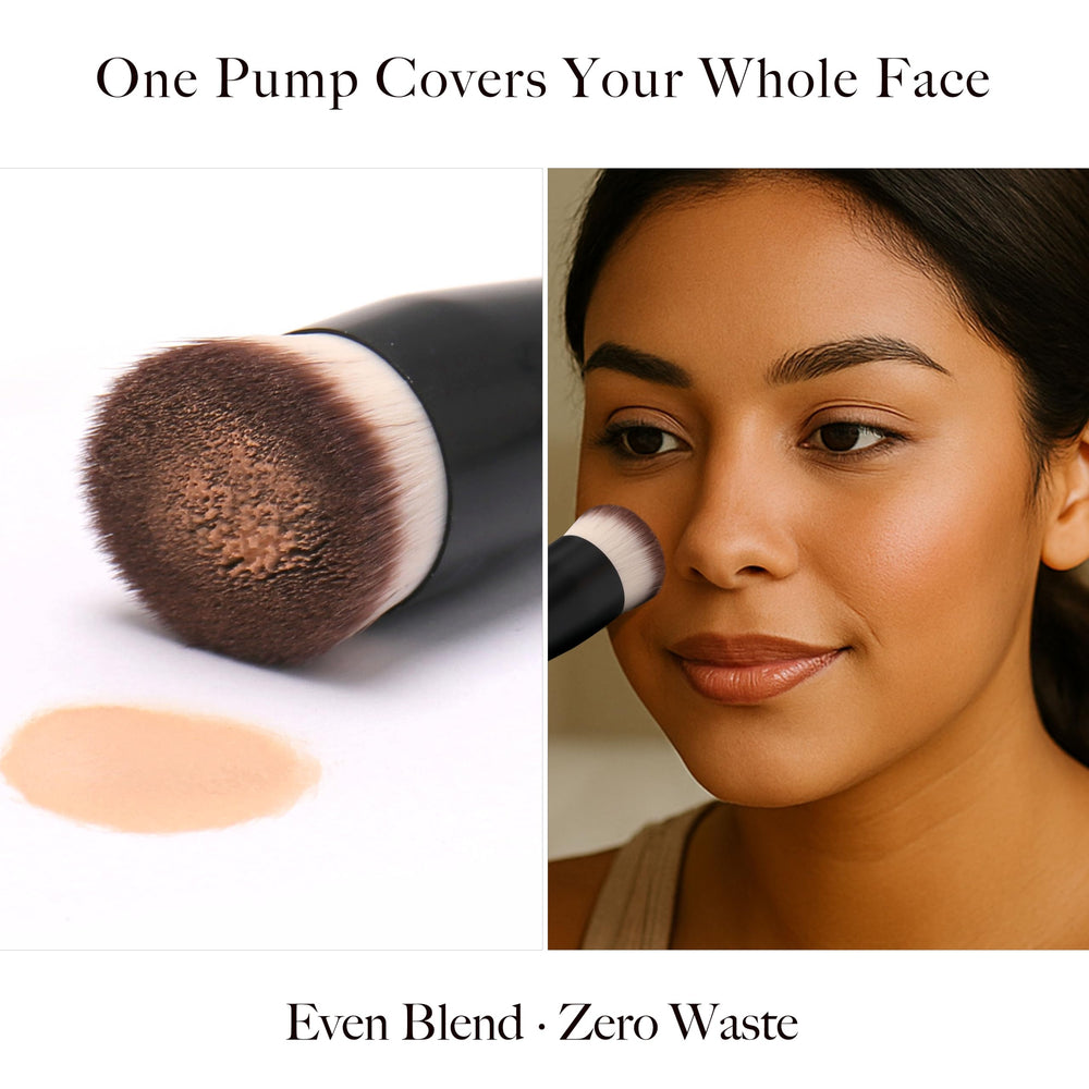 MJJOMAY JoMay brush in use for daily makeup routine