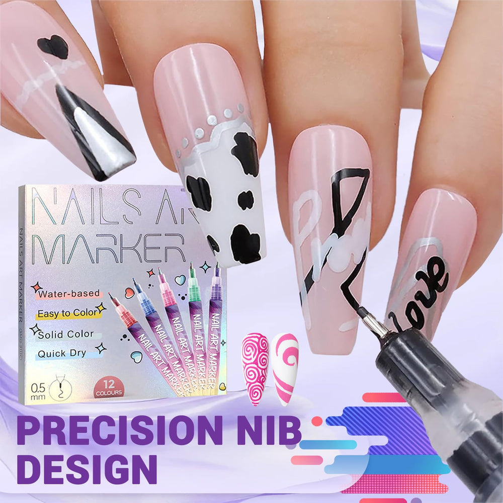 MKNZOME beginner-friendly nail art pens in action on nails