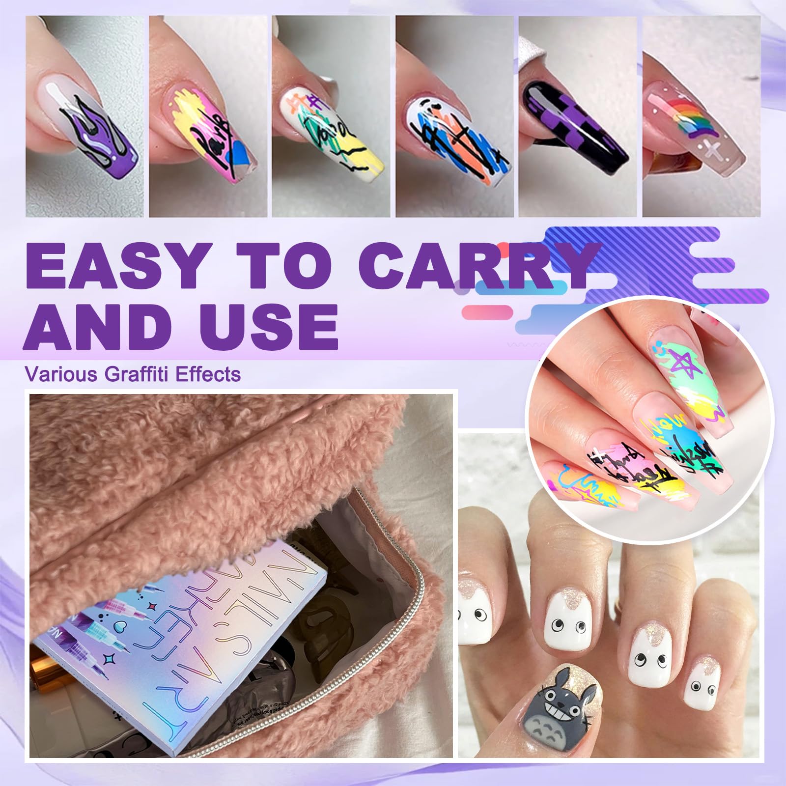 MKNZOME ergonomic grip design for comfortable extended nail sessions