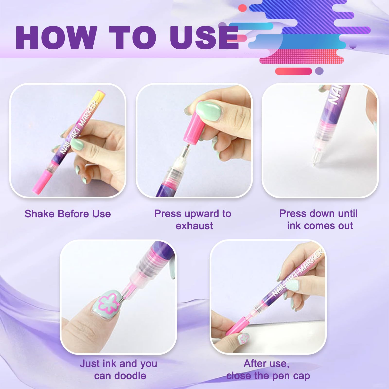 MKNZOME vibrant color palette for bold nail art designs