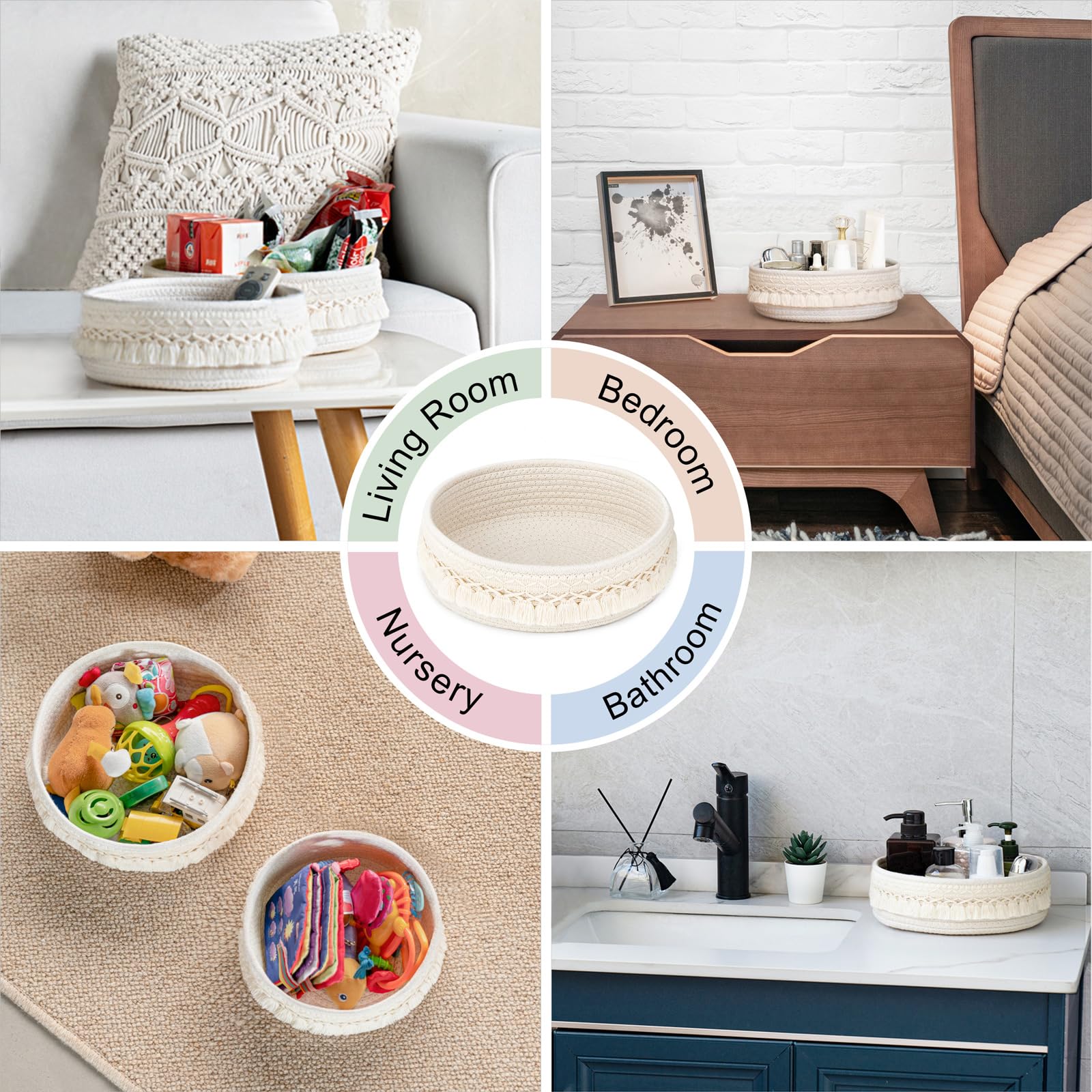 Mkono boho-decor-dorm-room enhances style while housing lotions and serums.