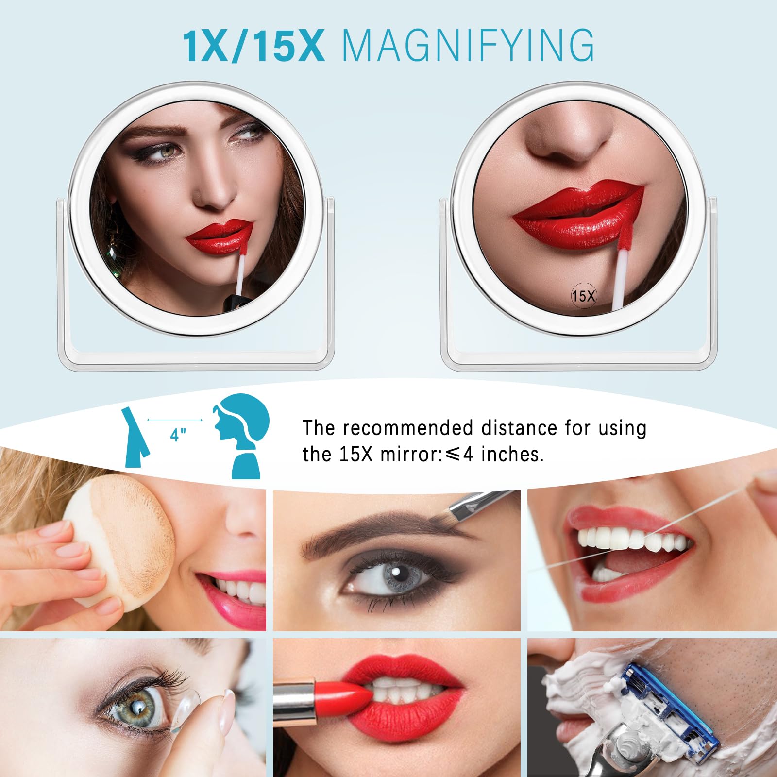 MKUMIR 1x side view for full-face makeup checks