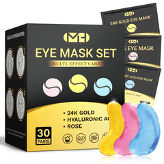 MLDWYH parches ojos 24K oro, firmeza y revitalización ocular