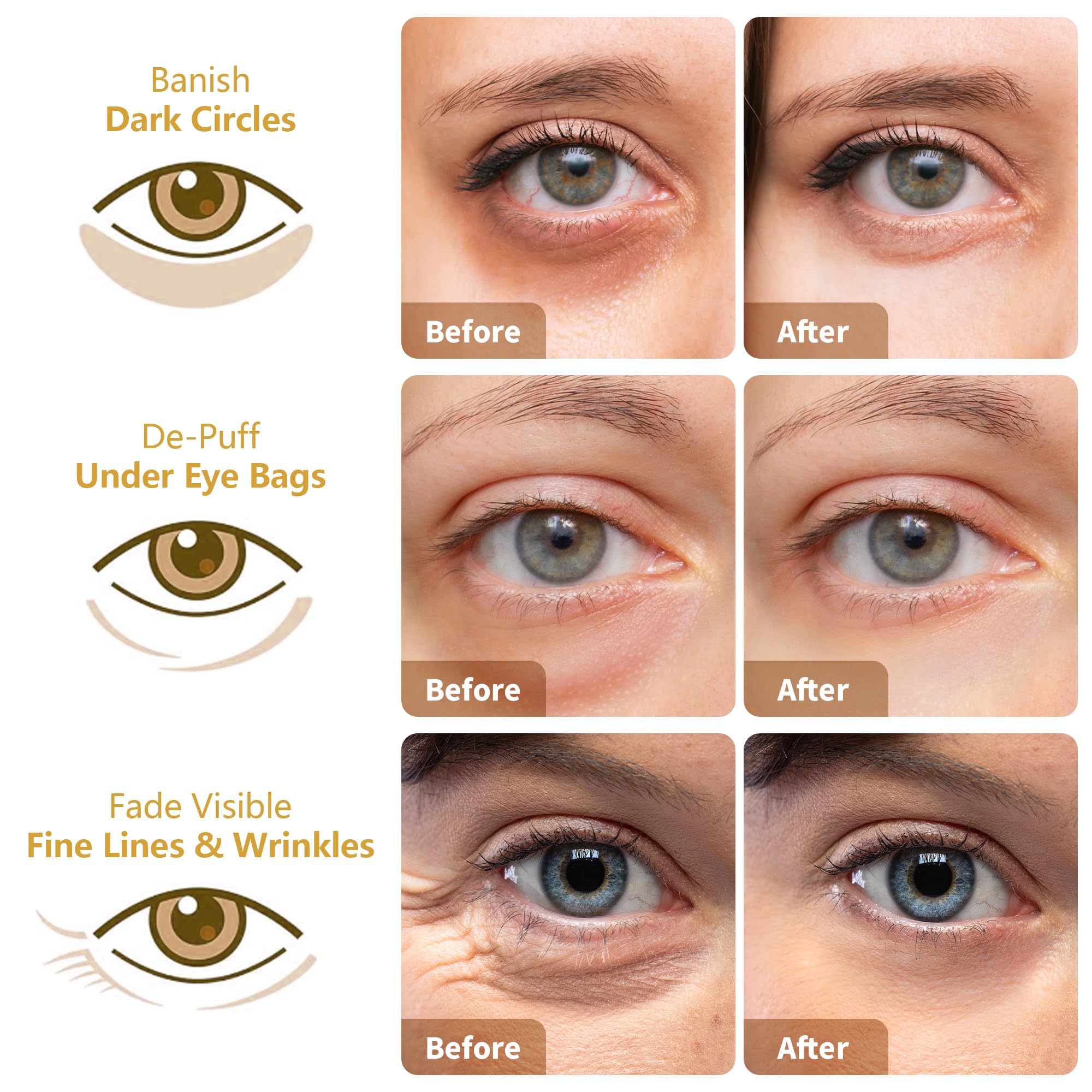 MLDWYH parches ojos rosa, efecto calmante para ojos cansados