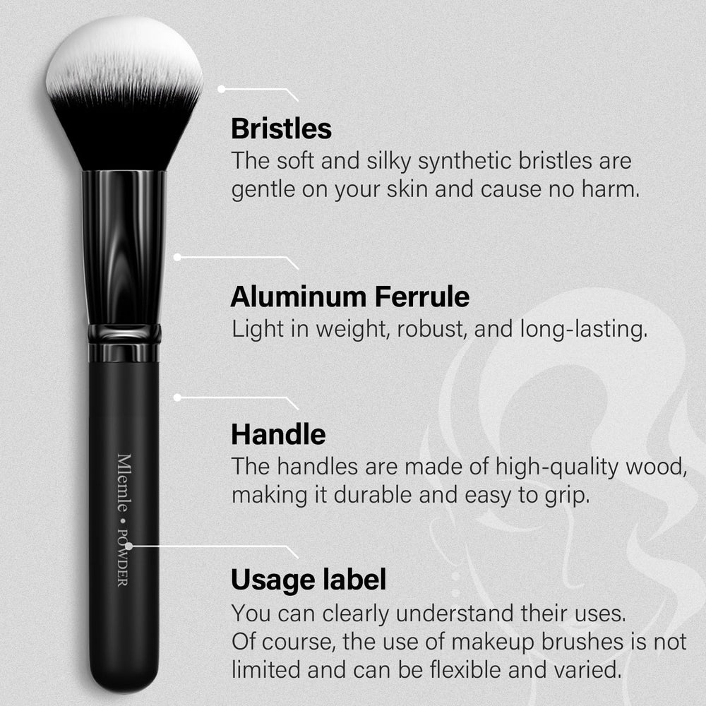 Mlemle eye shadow and crease brush demonstrates controlled blending and color payoff