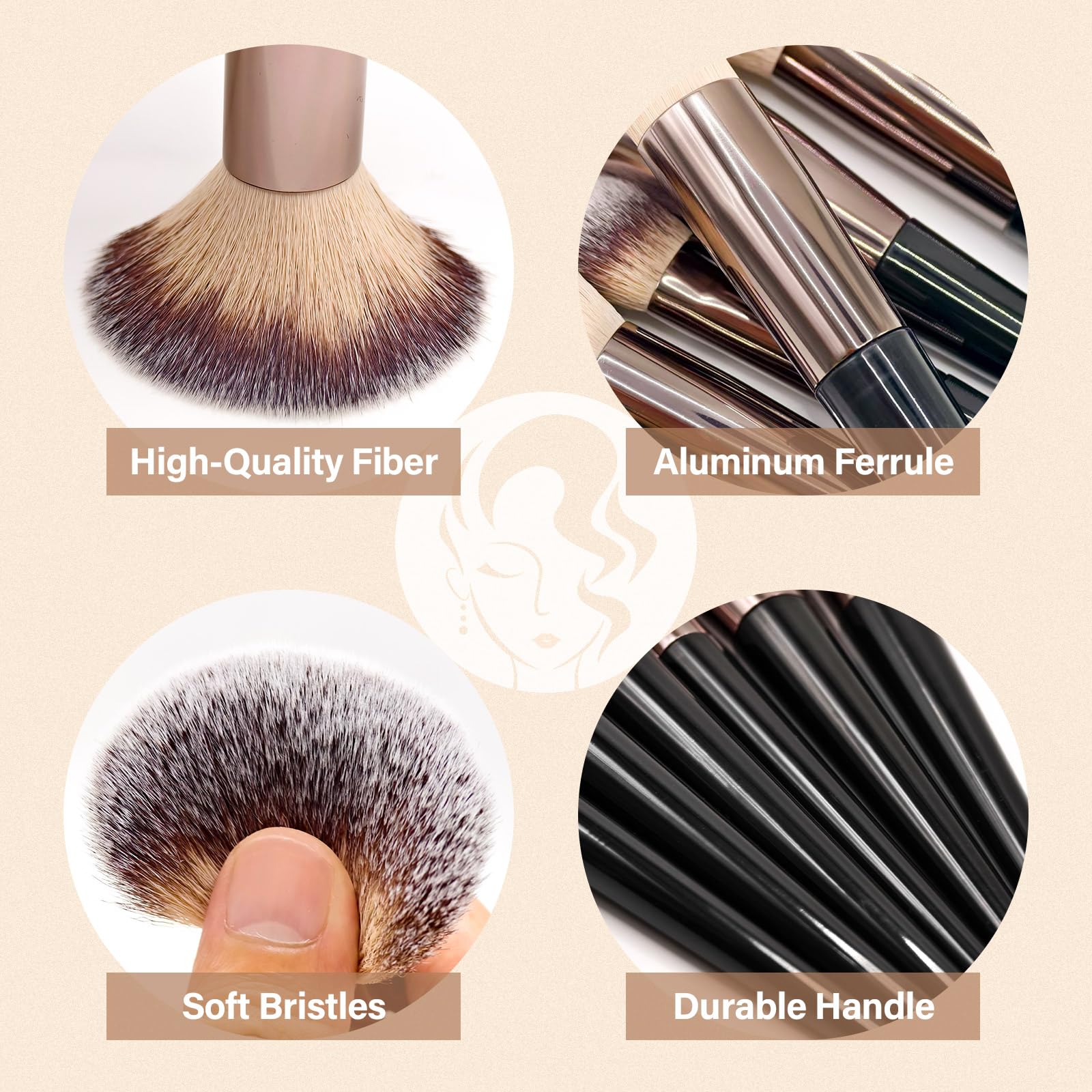 Mlemle eyeshadow blending brush delivering seamless crease shading