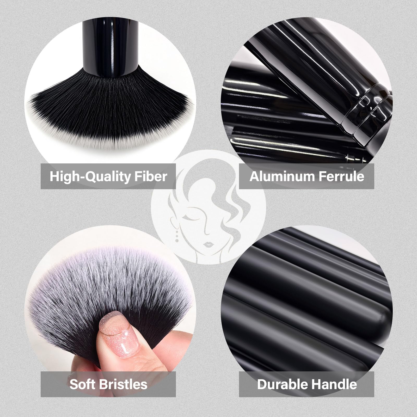 Mlemle latex-free makeup sponge and powder puff for flawless base