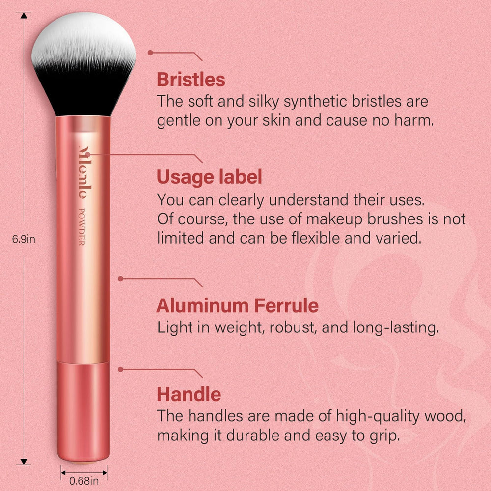 Mlemle latex-free sponge and powder puff for smooth blending