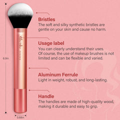 Mlemle latex-free sponge and powder puff for smooth blending