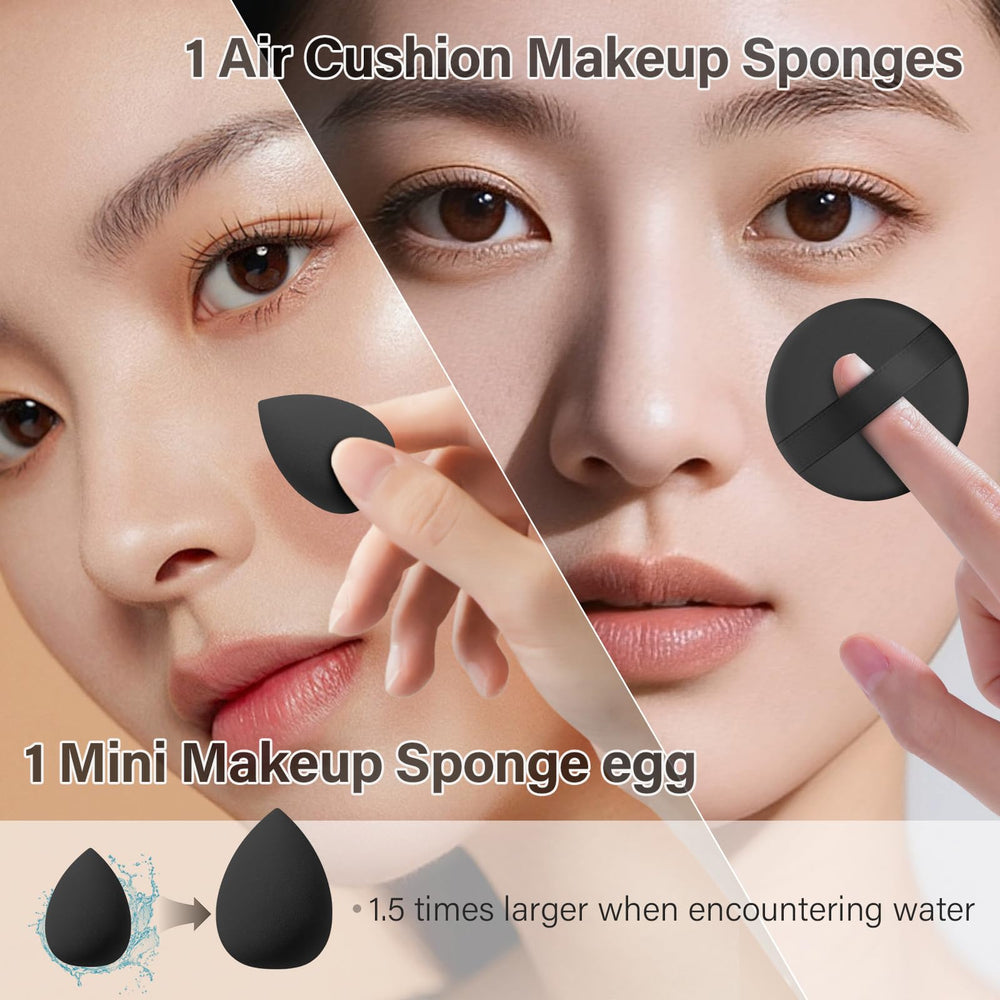 Mlemle skin-like sponge texture helps even complexion with powder.