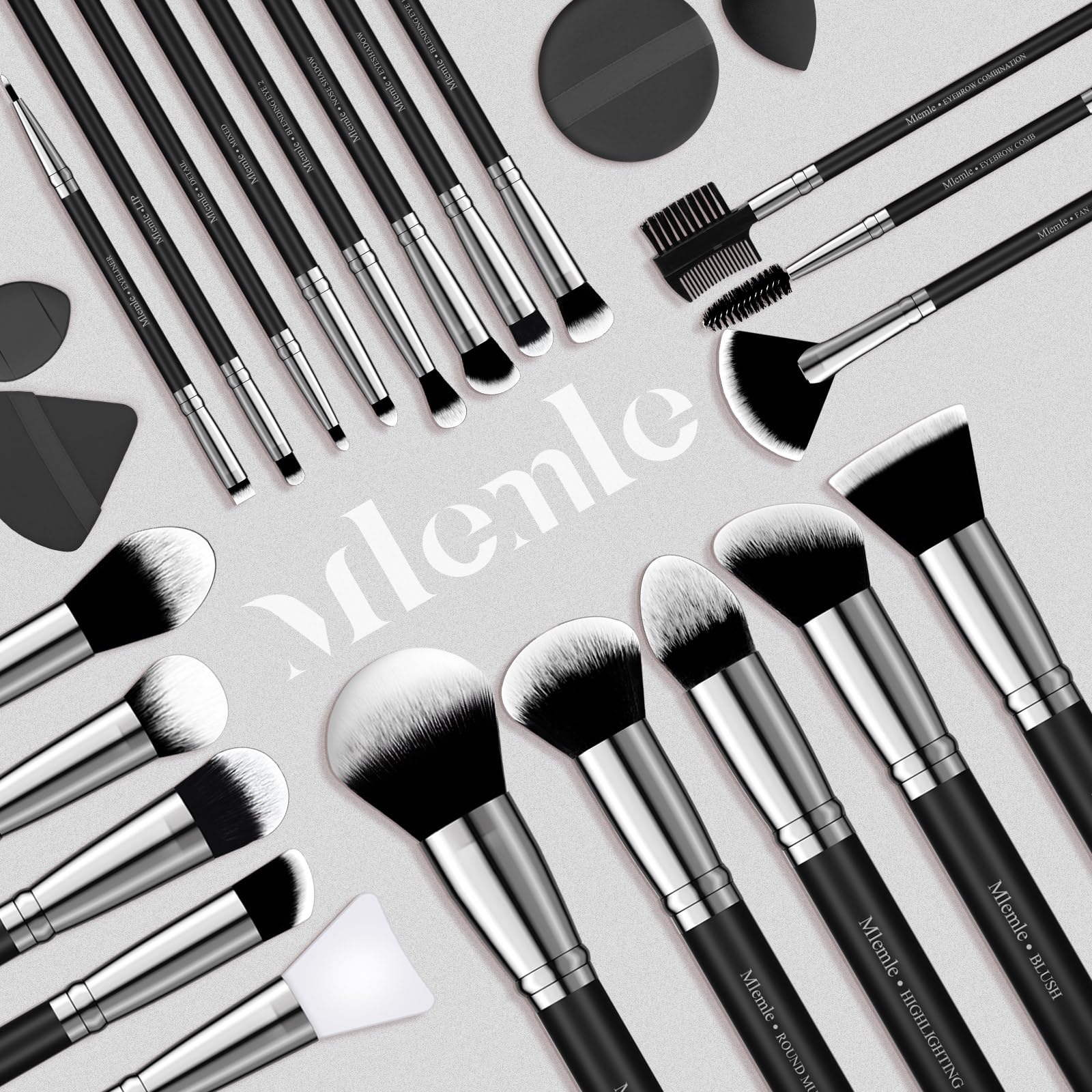 Mlemle compact kit case keeps brushes secure during travel.