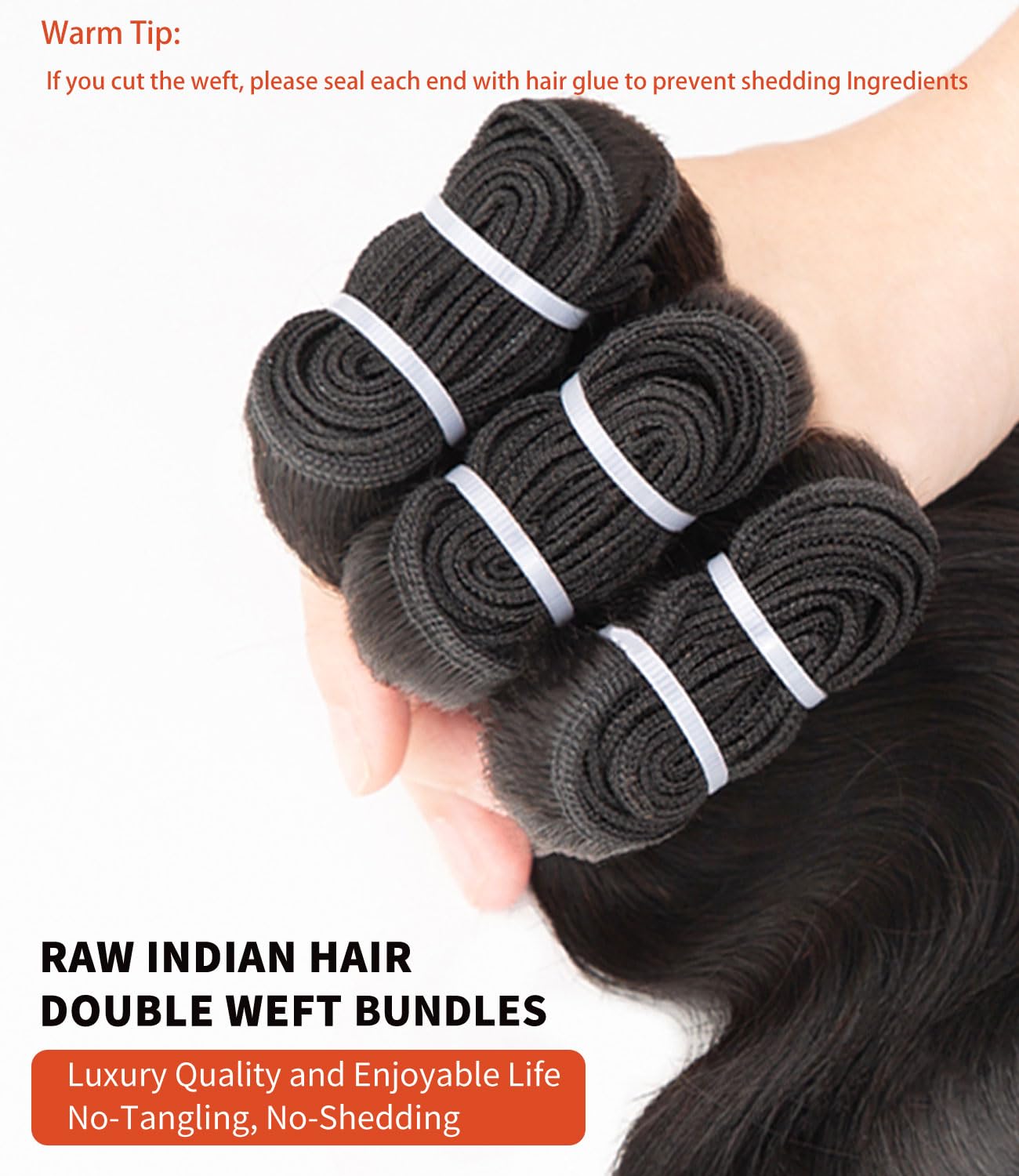 MLIP Raw Bundles silky-soft after wash demonstrates lasting texture for easy daily styling.