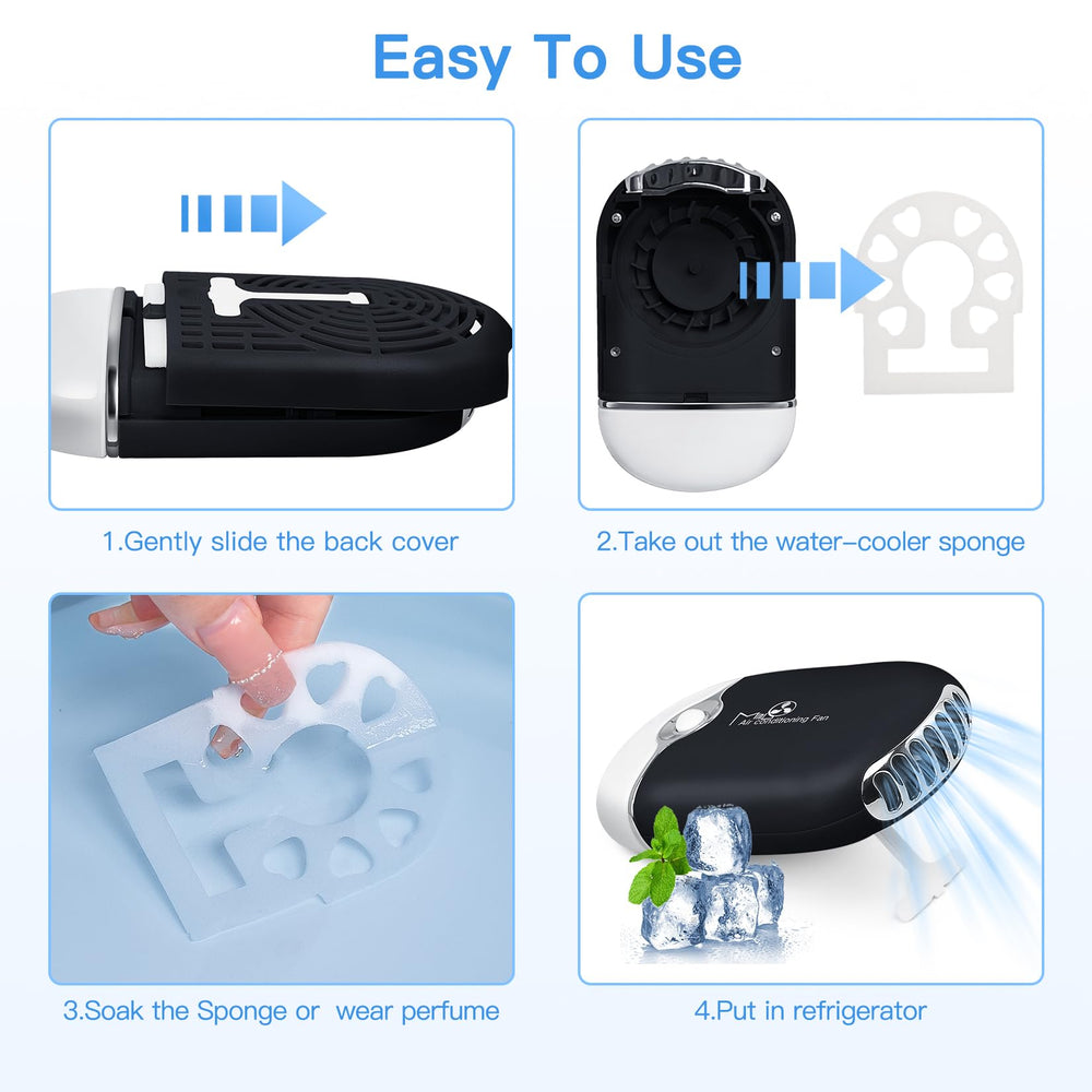 mlogiroa lash fan built-in sponge providing cooling air during extensions