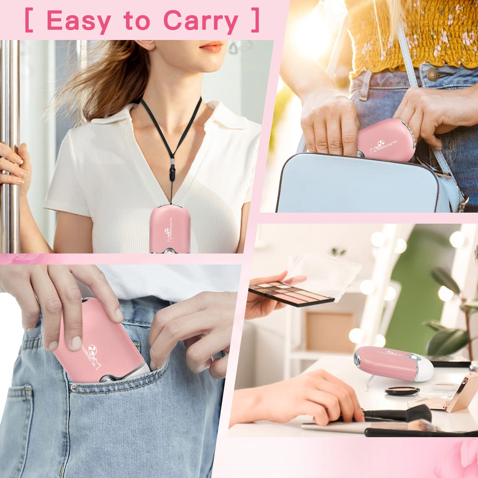 mlogiroa Lash Fan is compact and lightweight for travel and everyday carry.