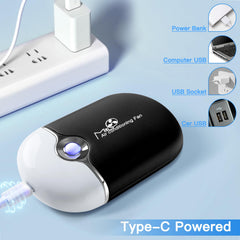 mlogiroa lash fan type-C interface for USB charging convenience