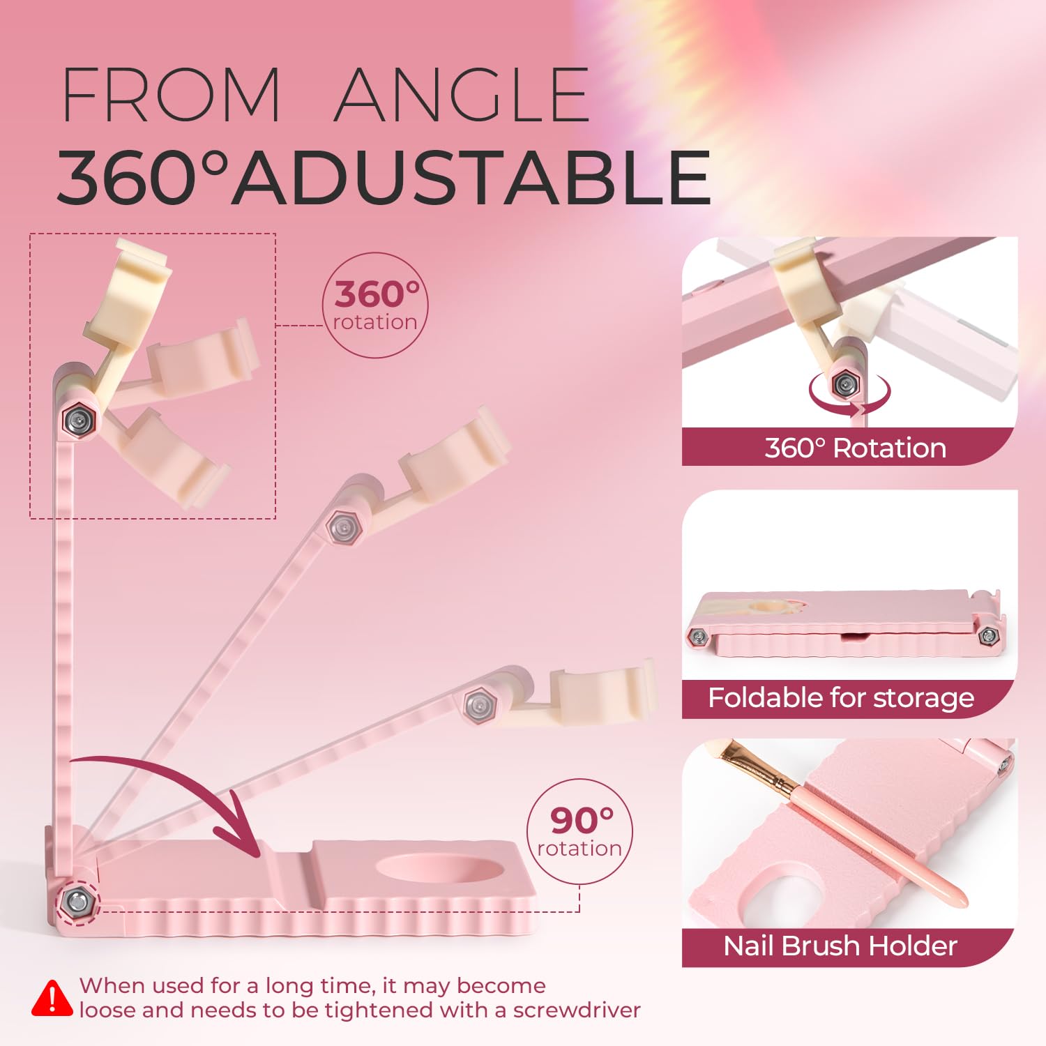 mlogiroa UV nail lamp with fast drying 395-405nm light.