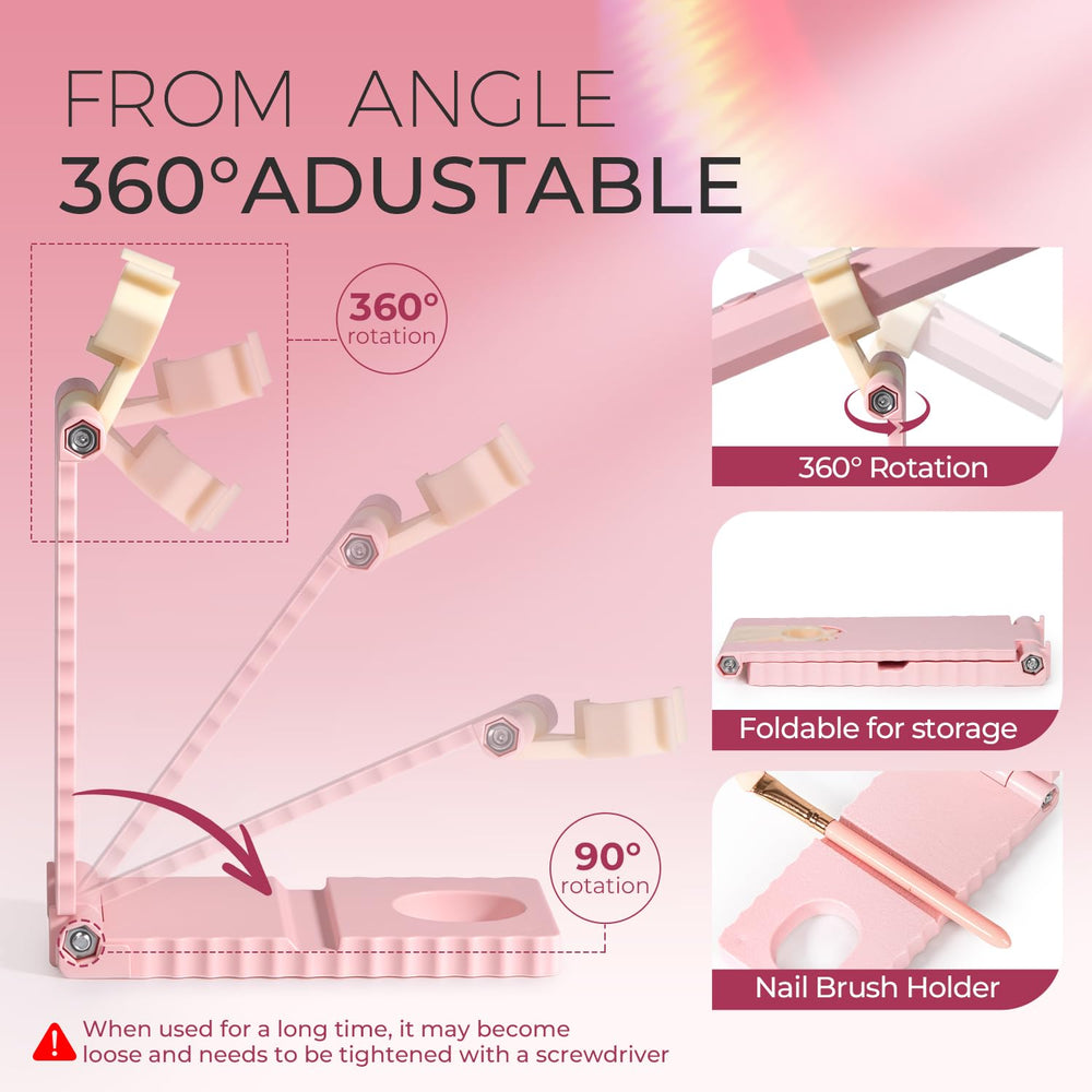 mlogiroa UV nail lamp with fast drying 395-405nm light.