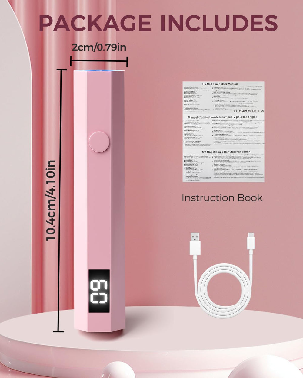 mlogiroa UV nail light ideal as a thoughtful gift for nail lovers.