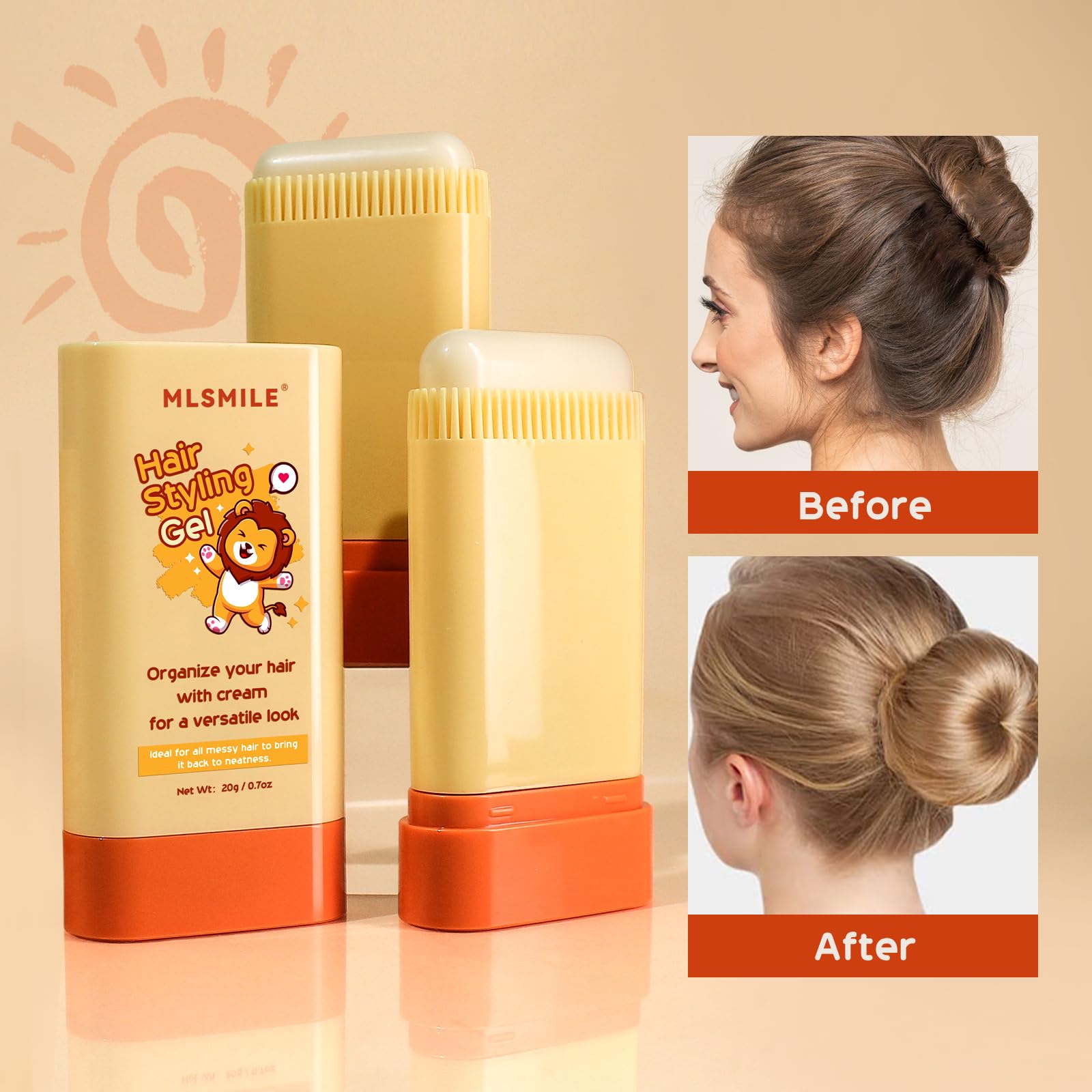 Barra MLSMILE en proceso de aplicación rápida para cabello infantil.