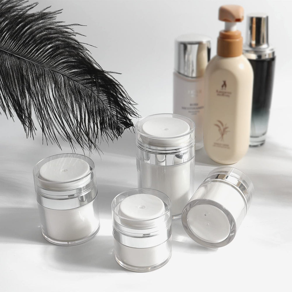 Mluchee refillable pump jar keeps products fresh and waste minimal