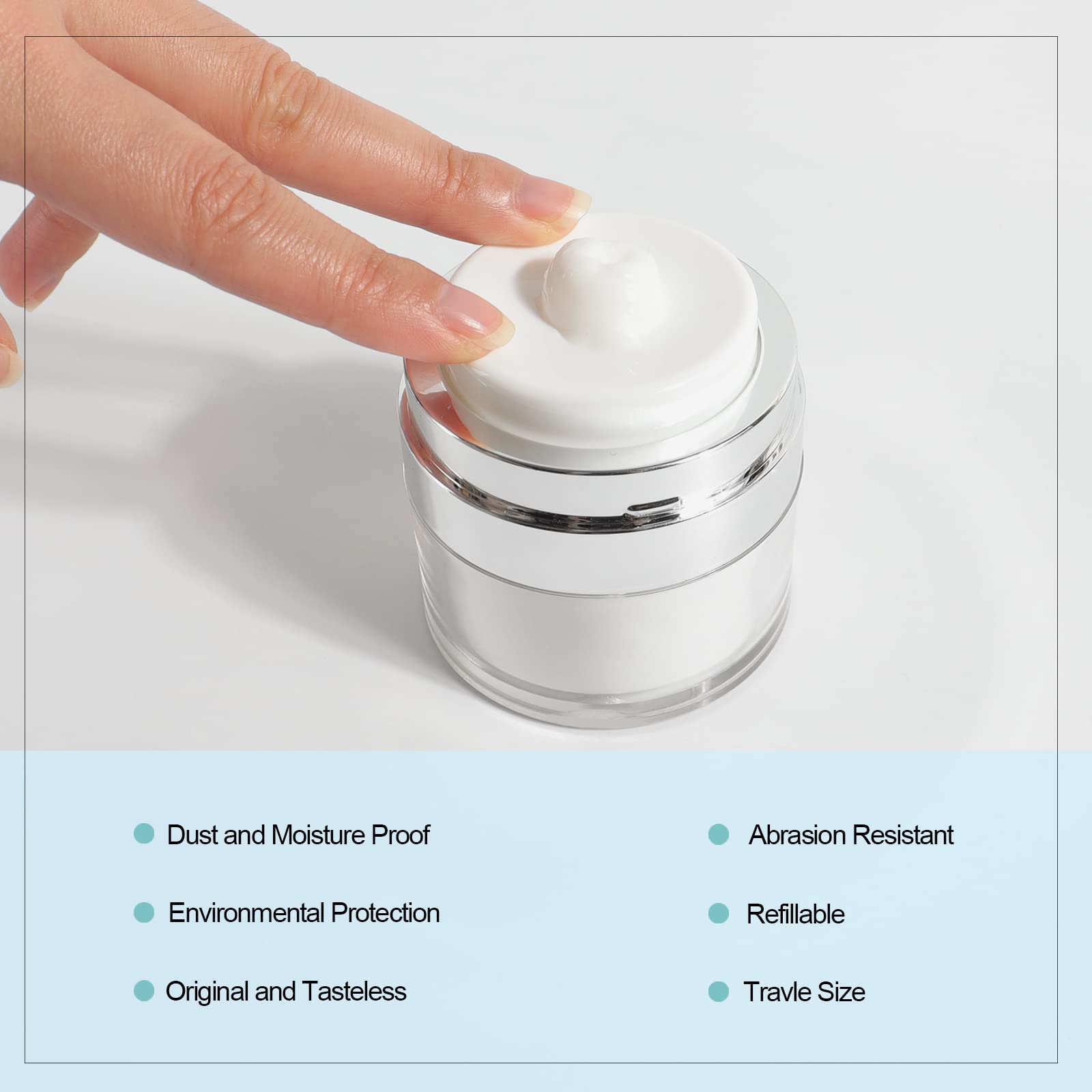 Travel-friendly and compact bottle ideal for on-the-go skincare.