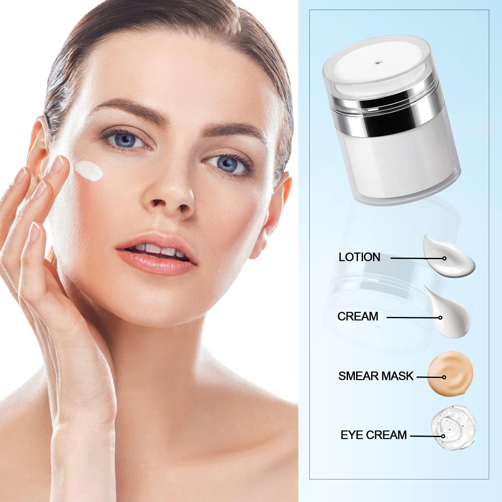Mluchee travel-size skincare container fits bags for easy trips