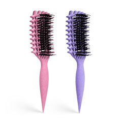 MMBVSZ Candybrush curl-defining-brush showing smooth curl definition and detangling capability