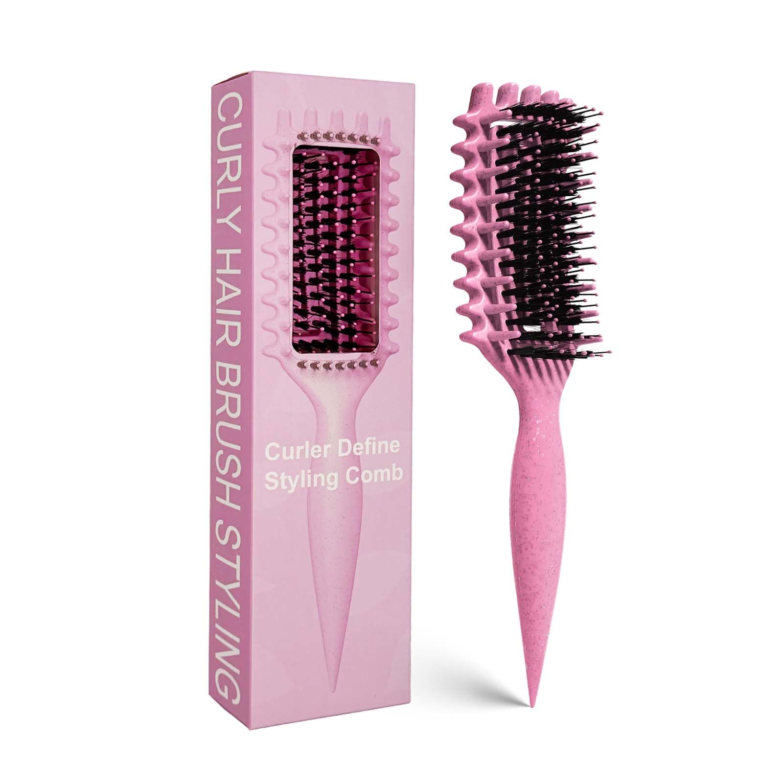 MMBVSZ Candybrush curls-defining brush in pink for effortless detangling and shaping.