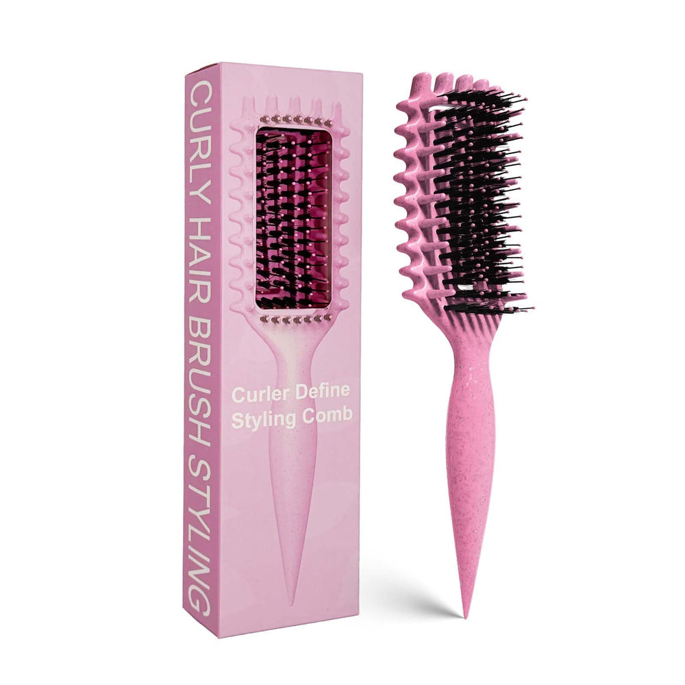 MMBVSZ Candybrush curls-defining brush in pink for effortless detangling and shaping.