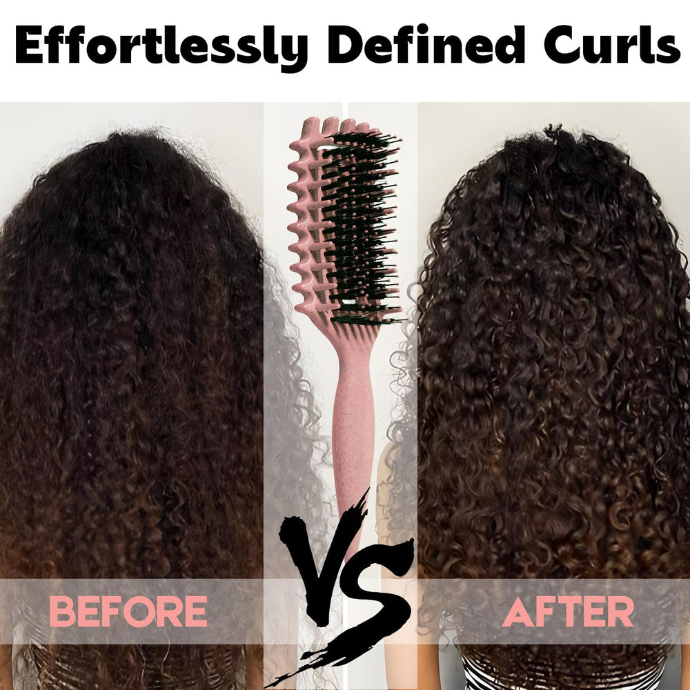 MMBVSZ Candybrush detangling close-up shows gentle, snag-free brushing.