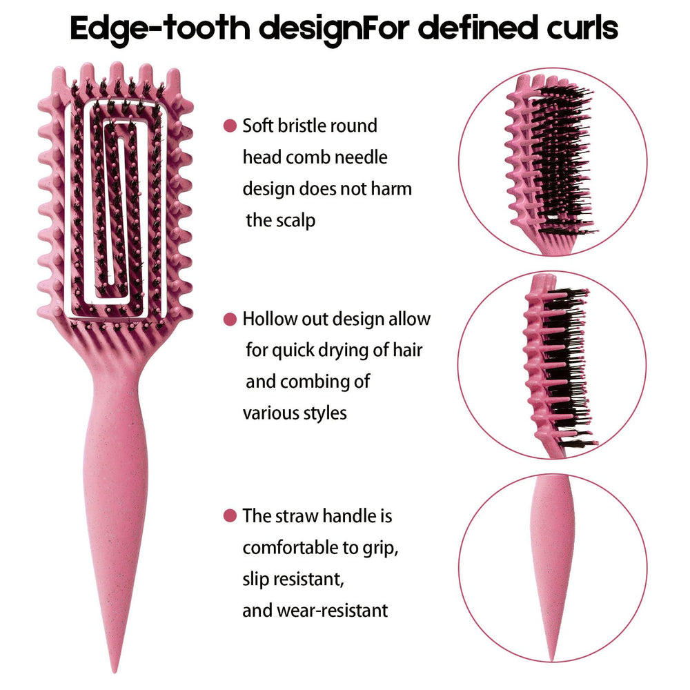 MMBVSZ Candybrush ergonomic-handle design aids quick styling and separation.