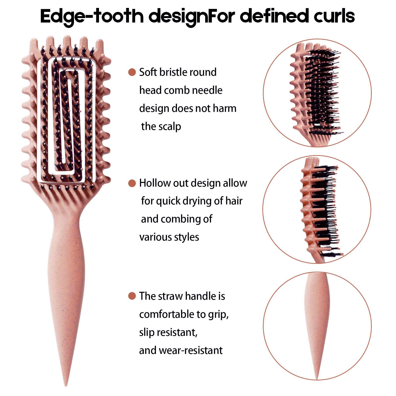 MMBVSZ Candybrush ergonomic handle enables comfortable styling sessions.